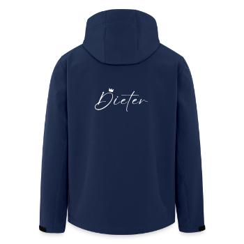 Dieter Name König T-Shirt Geschenk Männer - Recycelte Männer Softshell-Jacke von Stanley/Stella - Navy - Hinten - AI Model Male 185 light (185cm)