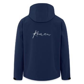 Roman Name T-Shirt Geschenk Für Männer - Recycelte Männer Softshell-Jacke von Stanley/Stella - Navy - Hinten - AI Model Male 185 light (185cm)
