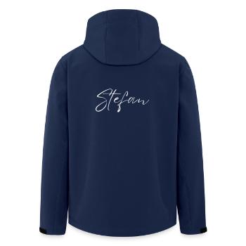 Stefan Name T-Shirt Geschenk Für Männer - Recycelte Männer Softshell-Jacke von Stanley/Stella - Navy - Hinten - AI Model Male 185 light (185cm)
