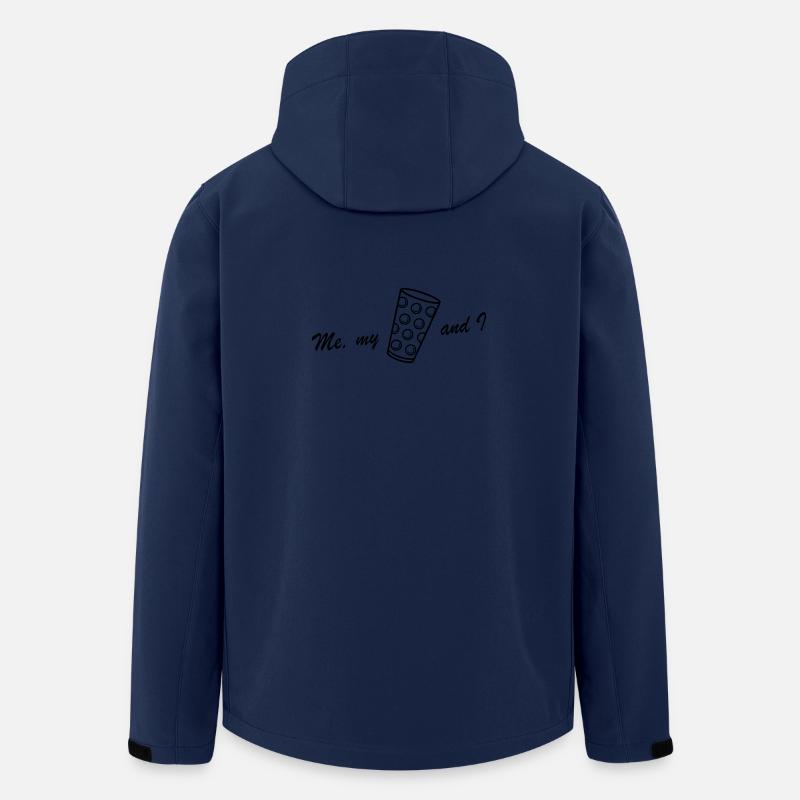 Me my Dubbeglas and I - Recycelte Männer Softshell-Jacke von Stanley/Stella - Navy