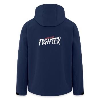 Martial Arts Fighter MMA - Recycelte Männer Softshell-Jacke von Stanley/Stella - Navy - Hinten - AI Model Male 185 light (185cm)