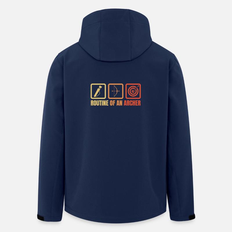 Bogensport Routine - Recycelte Männer Softshell-Jacke von Stanley/Stella - Navy
