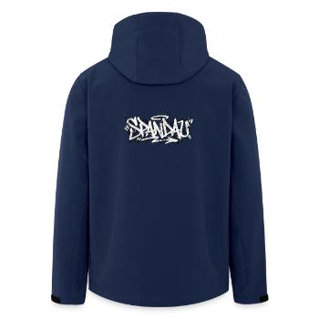 Berlin Spandau Graffiti Oldschool Hip Hop - Men’s Recycled Softshell Jacket by Stanley/Stella - navy - Back - AI Model Male 185 light (185cm)