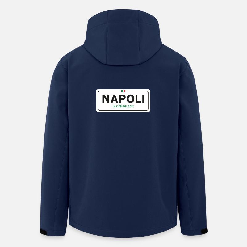 Panneau toponymique Napoli - Veste softshell homme en polyester recyclé Stanley/Stella - marine