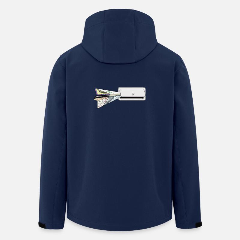 PLAN - Veste softshell homme en polyester recyclé Stanley/Stella - marine