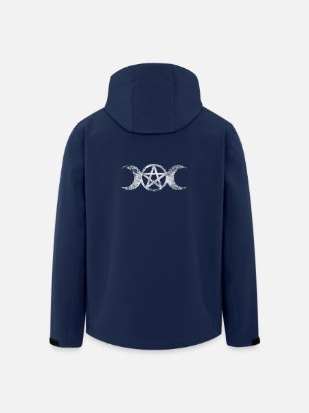 Wicca Dreifach Mond - Recycelte Männer Softshell-Jacke von Stanley/Stella - Navy