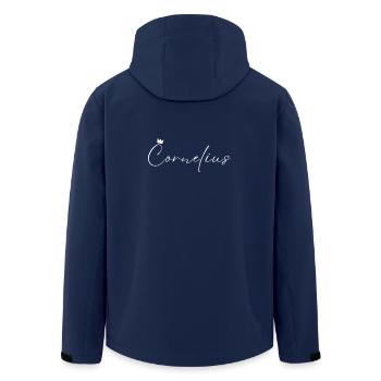 Cornelius Name König T-Shirt Geschenk Männer - Recycelte Männer Softshell-Jacke von Stanley/Stella - Navy - Hinten - AI Model Male 185 light (185cm)
