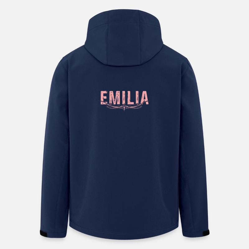 EMILIA verziert - Recycelte Männer Softshell-Jacke von Stanley/Stella - Navy