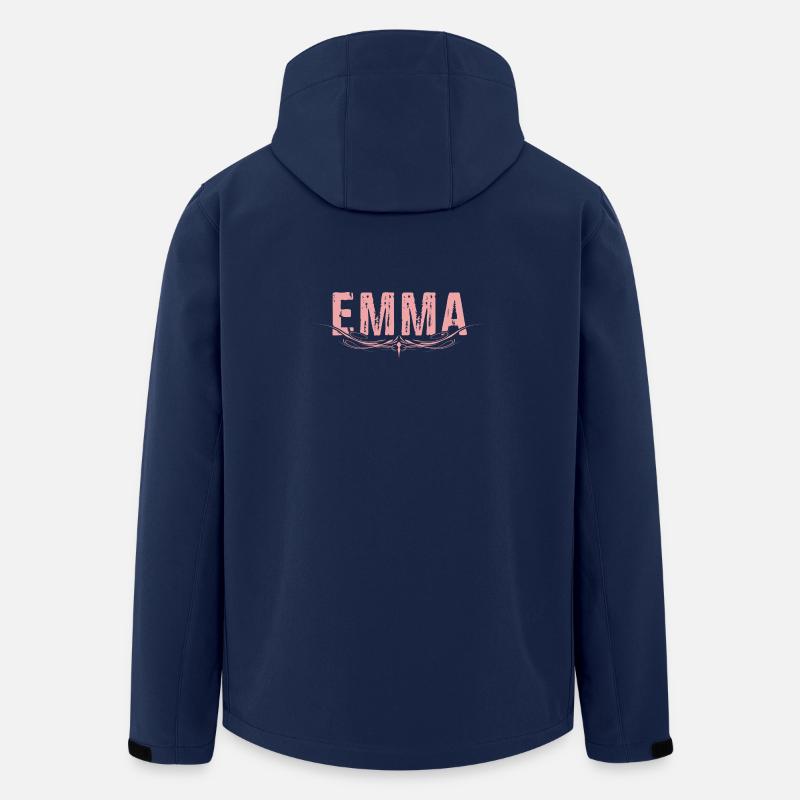 EMMA verziert - Recycelte Männer Softshell-Jacke von Stanley/Stella - Navy