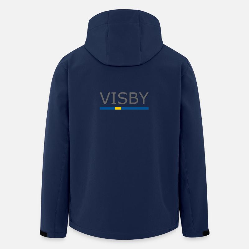 Sweden Flag - Visby - Sverige - Schweden - Recycelte Männer Softshell-Jacke von Stanley/Stella - Navy