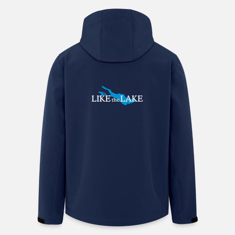 Like the Lake - Bodensee Design - Recycelte Männer Softshell-Jacke von Stanley/Stella - Navy