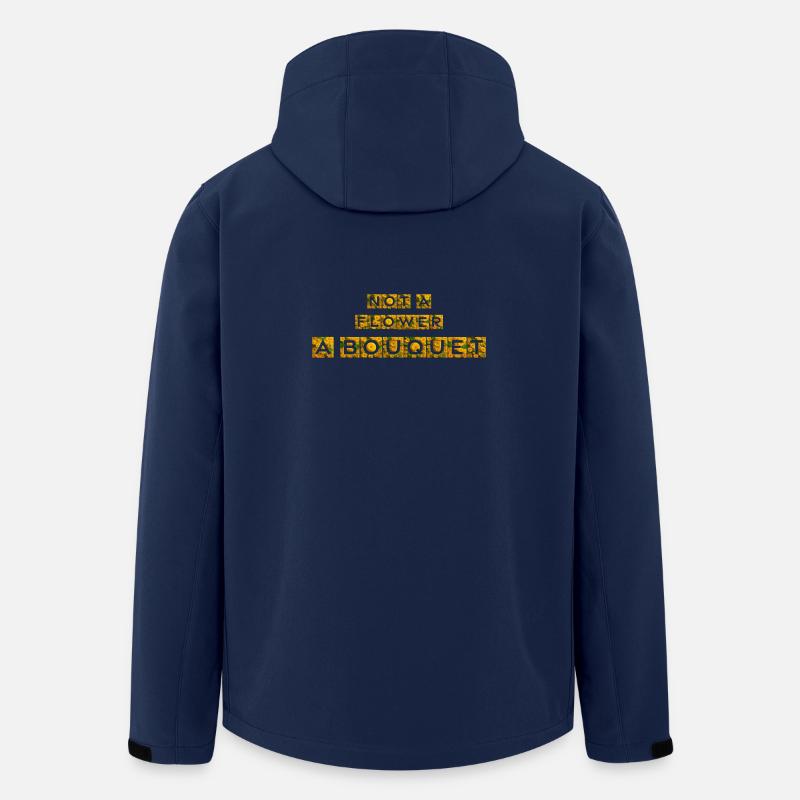Bouquet de tournesols et de graminées - Veste softshell homme en polyester recyclé Stanley/Stella - marine