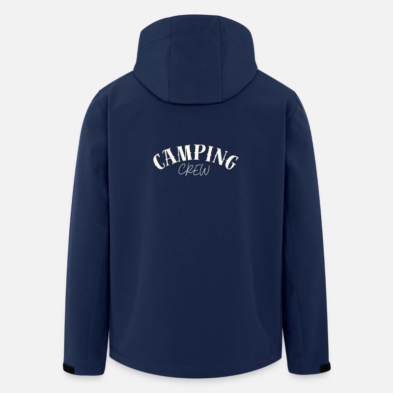 Équipe de camping - Veste softshell homme en polyester recyclé Stanley/Stella - marine
