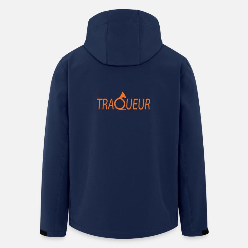 Traqueur ! - Veste softshell homme en polyester recyclé Stanley/Stella - marine