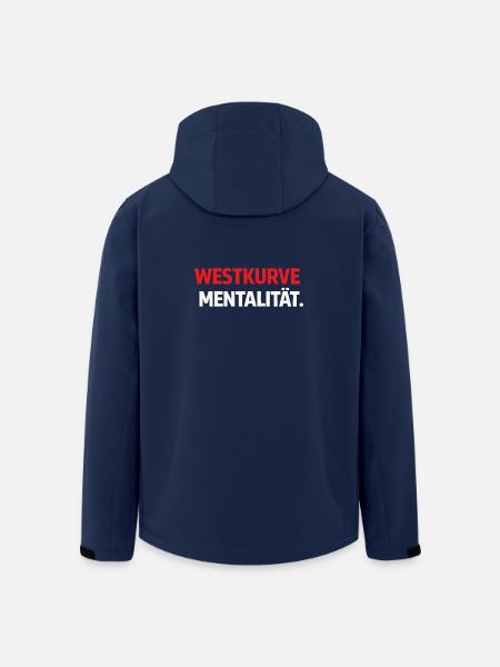 Westkurve Mentalität Shirt - Recycelte Männer Softshell-Jacke von Stanley/Stella - Navy