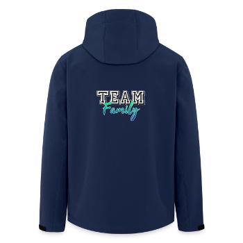TEAM FAMILY Dream Team Familie Eltern Geschenk - Recycelte Männer Softshell-Jacke von Stanley/Stella - Navy - Hinten - AI Model Male 185 light (185cm)