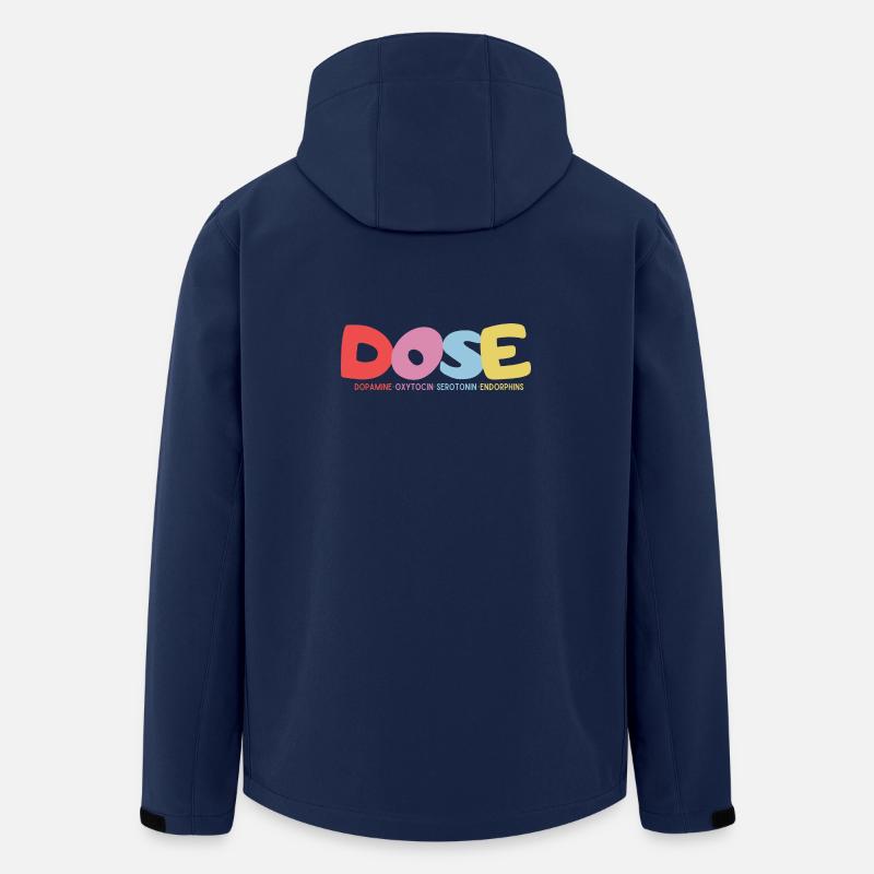 DOSE-Dopamin•Oxytocin•Serotonin•Endorphine - Recycelte Männer Softshell-Jacke von Stanley/Stella - Navy