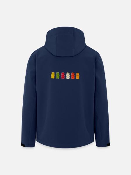 Gummibären - Recycelte Männer Softshell-Jacke von Stanley/Stella - Navy