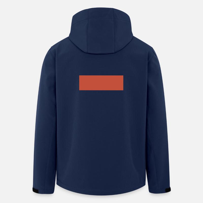 Motif abstrait de tons de terre - Veste softshell homme en polyester recyclé Stanley/Stella - marine