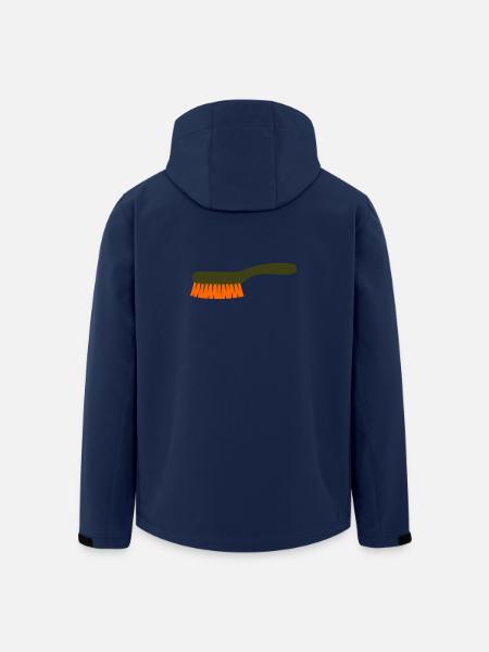 Mushroom Brush Tool Collector - Men’s Recycled Softshell Jacket by Stanley/Stella - navy