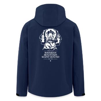Bavarian Mountain Scent Hound Mom Hunde Wilsigns - Recycelte Männer Softshell-Jacke von Stanley/Stella - Navy - Hinten - AI Model Male 185 light (185cm)
