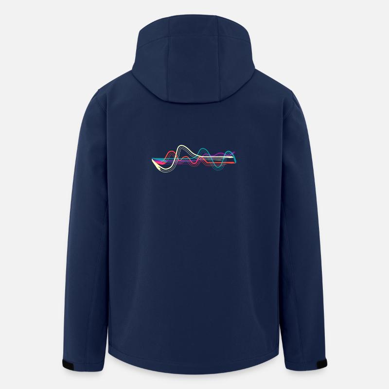 Lines. - Recycelte Männer Softshell-Jacke von Stanley/Stella - Navy