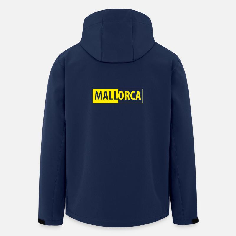 MALLorca im Kasten (gelb) - Recycelte Männer Softshell-Jacke von Stanley/Stella - Navy