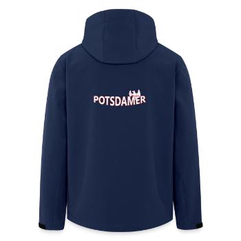 POTSDAMER - Recycelte Männer Softshell-Jacke von Stanley/Stella - Navy - Hinten - AI Model Male 185 light (185cm)