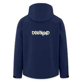 Dortmund - Recycelte Männer Softshell-Jacke von Stanley/Stella - Navy - Hinten - AI Model Male 185 light (185cm)