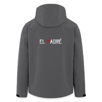 El padré - Recycelte Männer Softshell-Jacke von Stanley/Stella - Anthrazit - Hinten - AI Model Male 185 light (185cm)