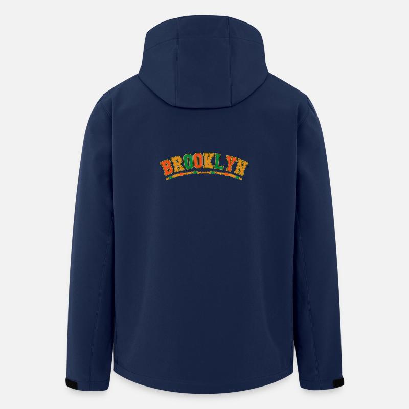 Brooklyn Varsity Bow Emblem - Recycelte Männer Softshell-Jacke von Stanley/Stella - Navy