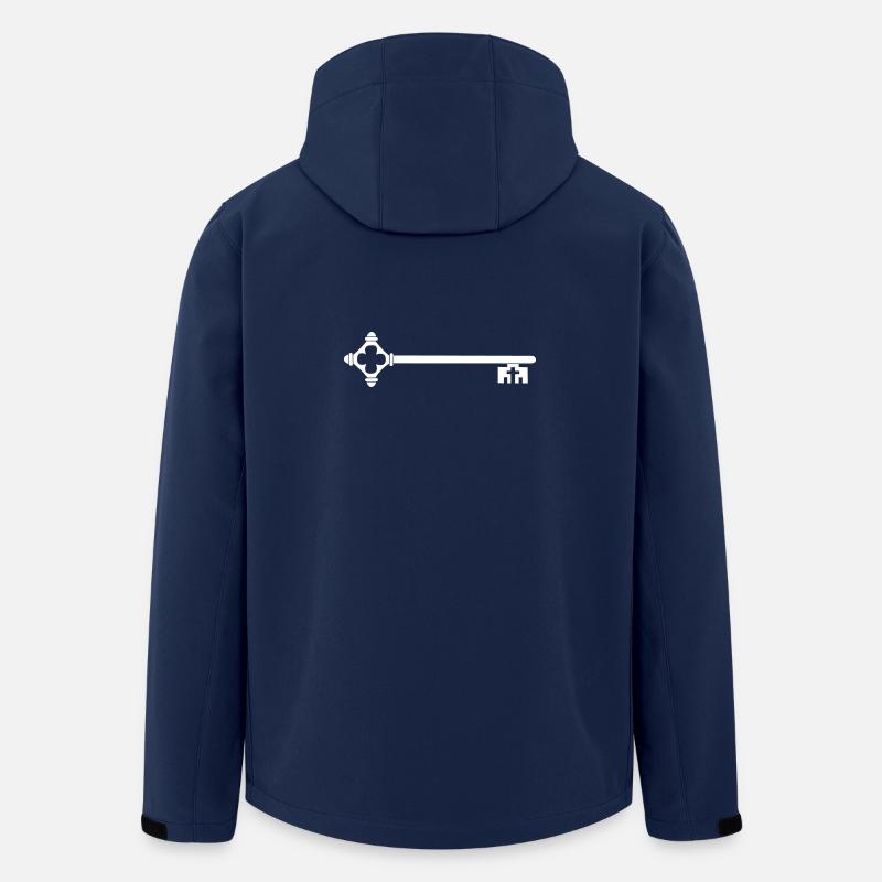 Key / VECTOR - Men’s Recycled Softshell Jacket by Stanley/Stella - navy