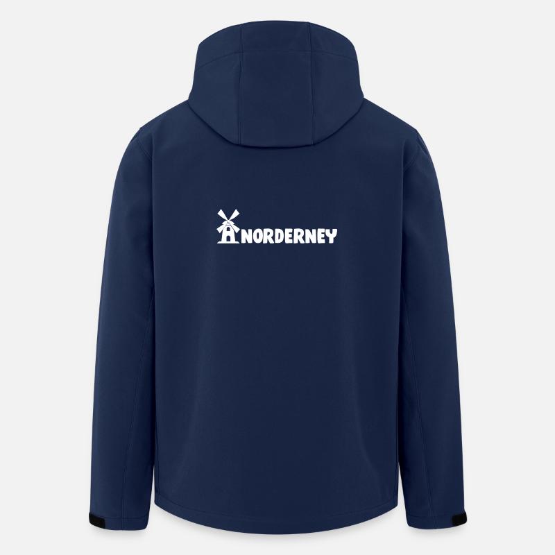 Norderney Windmühle - Recycelte Männer Softshell-Jacke von Stanley/Stella - Navy