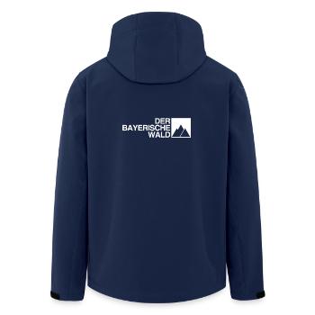 DER BAYERISCHE WALD - Recycelte Männer Softshell-Jacke von Stanley/Stella - Navy - Hinten - AI Model Male 185 light (185cm)