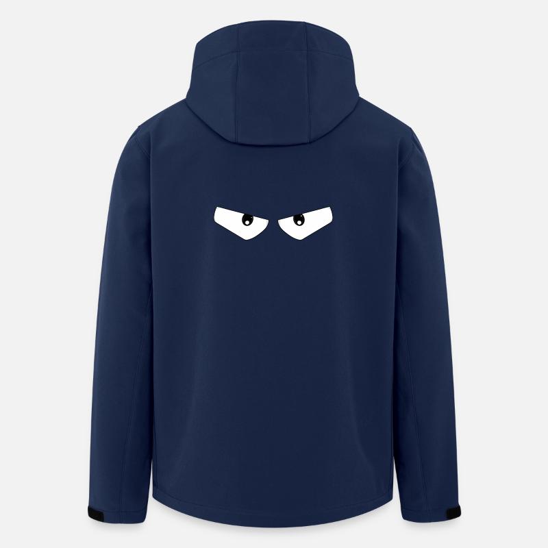 Expressive Bold Eyes - Men’s Recycled Softshell Jacket by Stanley/Stella - navy