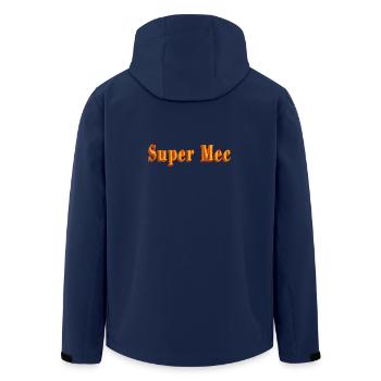 Pfundskerl - Recycelte Männer Softshell-Jacke von Stanley/Stella - Navy - Hinten - AI Model Male 185 light (185cm)