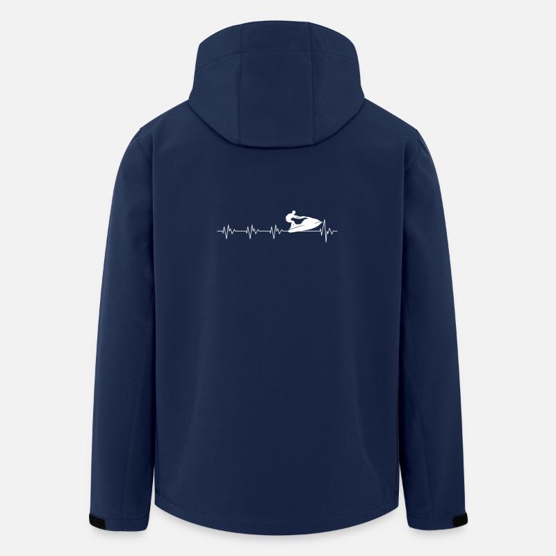 Rudern Heartbeat Silhouette - Recycelte Männer Softshell-Jacke von Stanley/Stella - Navy