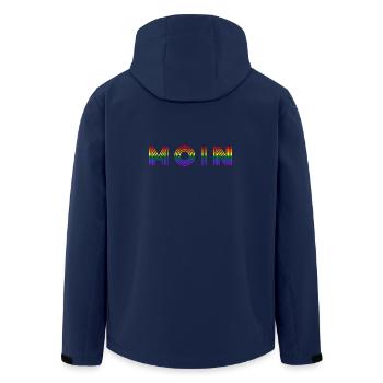 MOIN Rainbow - Veste softshell homme en polyester recyclé Stanley/Stella - marine - Dos - AI Model Male 185 light (185cm)