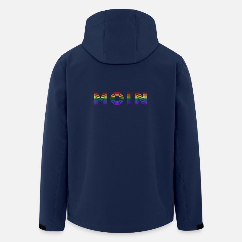 MOIN Regenbogen - Recycelte Männer Softshell-Jacke von Stanley/Stella - Navy