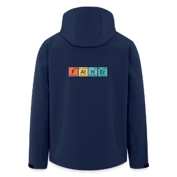 Vater-Element - Recycelte Männer Softshell-Jacke von Stanley/Stella - Navy - Hinten - AI Model Male 185 light (185cm)