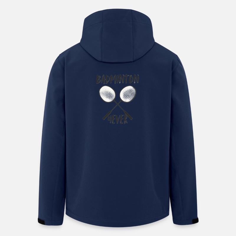 Raquette de badminton pour toujours - Veste softshell homme en polyester recyclé Stanley/Stella - marine