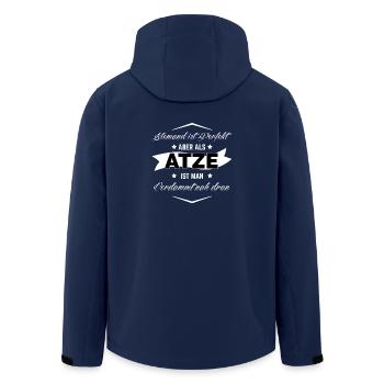 ATZE - Recycelte Männer Softshell-Jacke von Stanley/Stella - Navy - Hinten - AI Model Male 185 light (185cm)