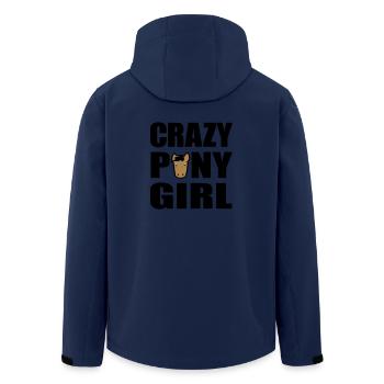 pony - Men’s Recycled Softshell Jacket by Stanley/Stella - navy - Back - AI Model Male 185 light (185cm)