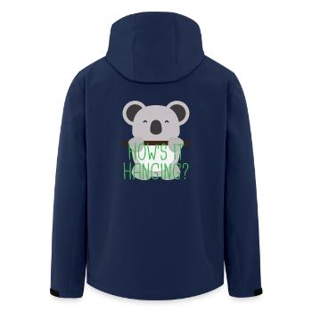 Koala 3 03 - Recycelte Männer Softshell-Jacke von Stanley/Stella - Navy - Hinten - AI Model Male 185 light (185cm)