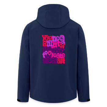 Insanity - Veste softshell homme en polyester recyclé Stanley/Stella - marine - Dos - AI Model Male 185 light (185cm)