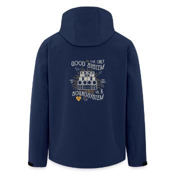 LE SYSTÈME EST BON SEULEMENT UN SYSTÈME DE SON CADEAU - Veste softshell homme en polyester recyclé Stanley/Stella - marine - Dos - AI Model Male 185 light (185cm)