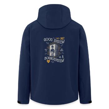 LE SYSTÈME EST BON SEULEMENT UN SYSTÈME DE SON CADEAU - Veste softshell homme en polyester recyclé Stanley/Stella - marine - Dos - AI Model Male 185 light (185cm)