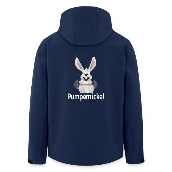 Pumpernickel - Recycelte Männer Softshell-Jacke von Stanley/Stella - Navy - Hinten - AI Model Male 185 light (185cm)