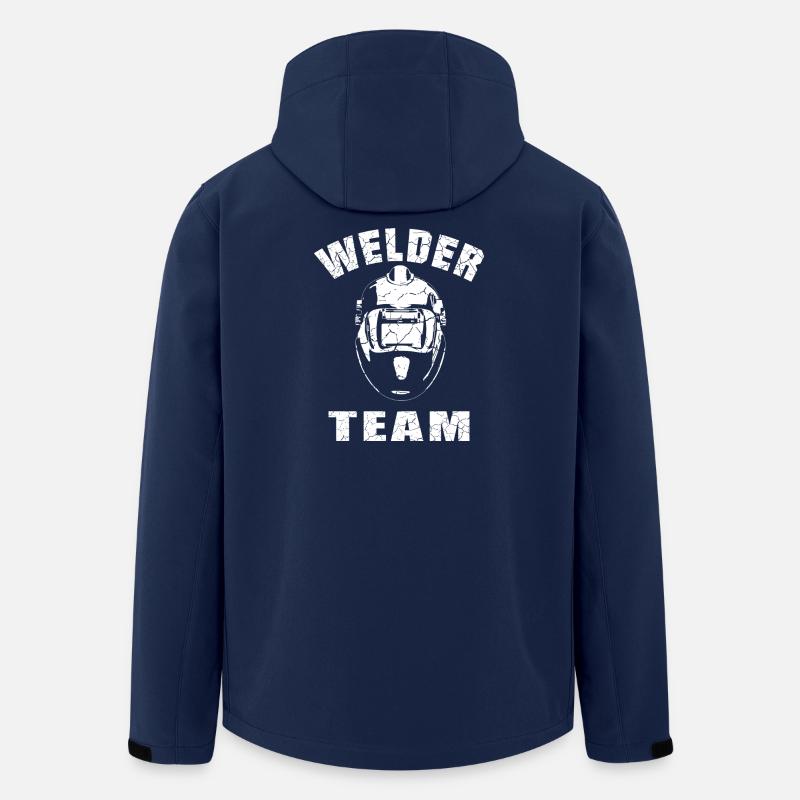 Welder Team Design - Men’s Recycled Softshell Jacket by Stanley/Stella - navy