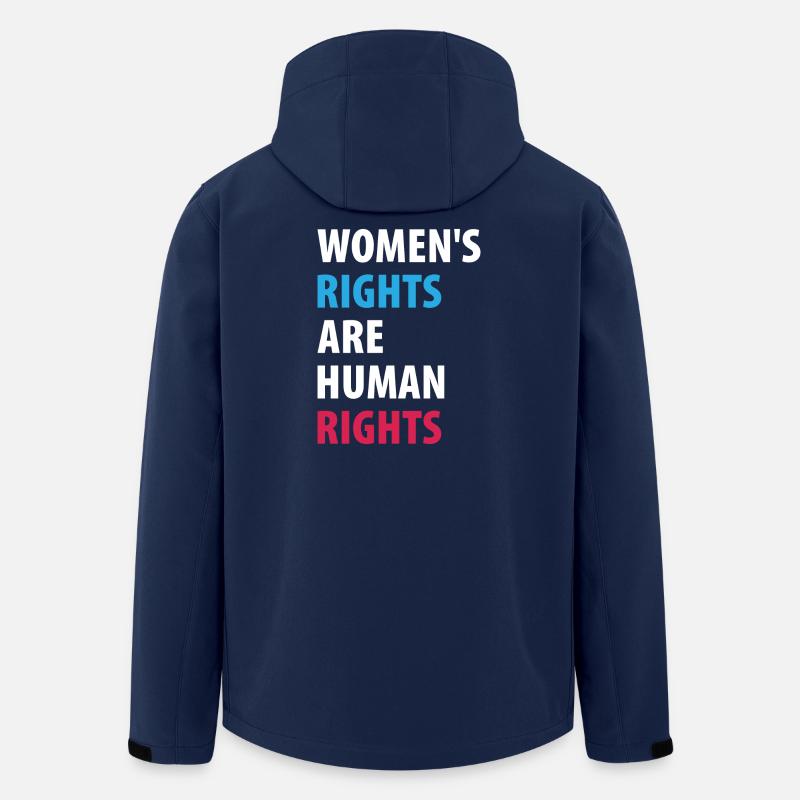 Women's Right Are Human Rights - Men’s Recycled Softshell Jacket by Stanley/Stella - navy